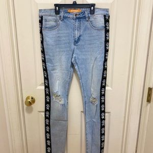Nickelodeon Rugrats Light Wash Jeans Denim Slim Fit/Skinny Jeans 32X32 RN#160334